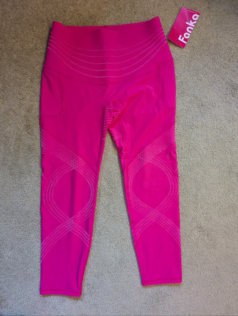 Fanka Pink Body Sculpt Leggings 2.0 (Reversible Wear) With Side Pocket